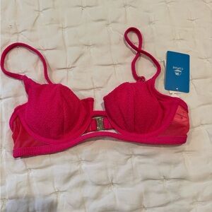 Cupshe Hot Pink Bikini Top